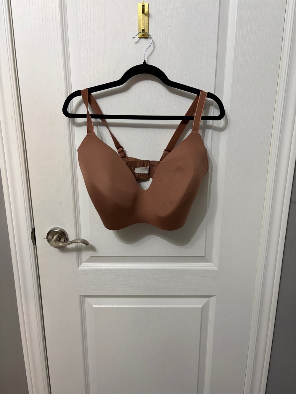 Knix Smooth Molded Bra in Chestnut Brown